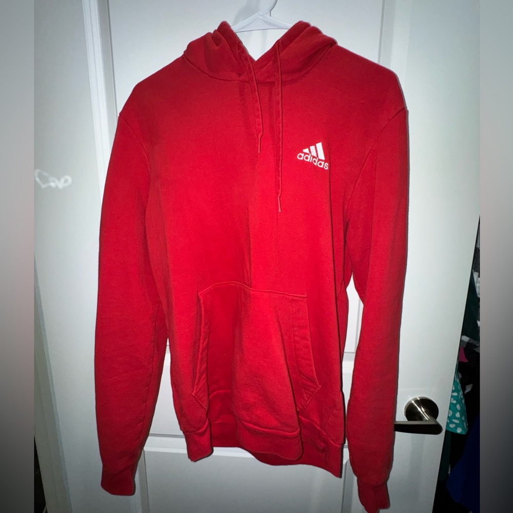 Red Adidas hoodie